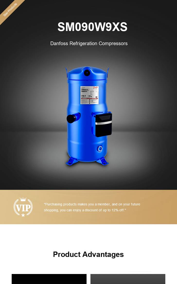 Danfoss Compressor SM090W9XS, technical parameters pdf, structure diagram